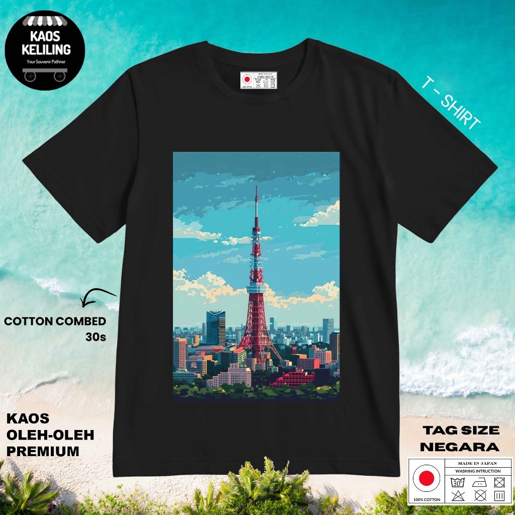 KAOS OLEH OLEH JEPANG JAPAN 14 PAKAI TAG LABEL JEPANG ASLI BAJU SOUVENIR PREMIUM GIFT