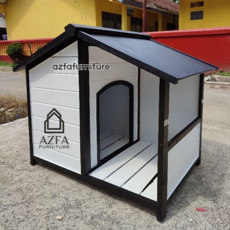 Kandang Anjing Outdoor | Rumah Anjing Kayu Minimalis | Dog House