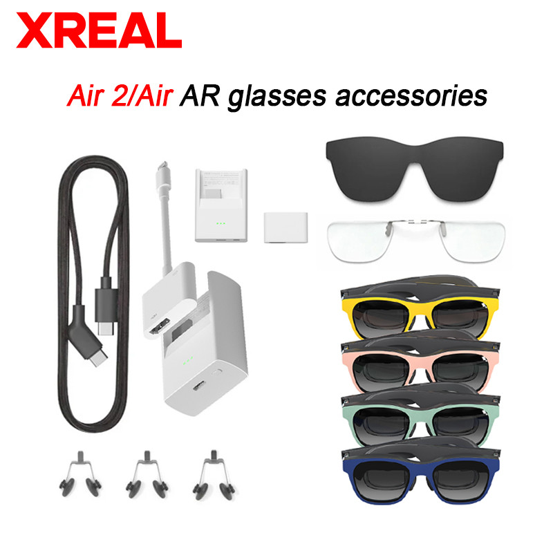 XREAL Air/Air 2 AR Glasses accessories Nreal Beam Nose pad  Eyeglasses Hood 1.2M Data Cable Myopia G