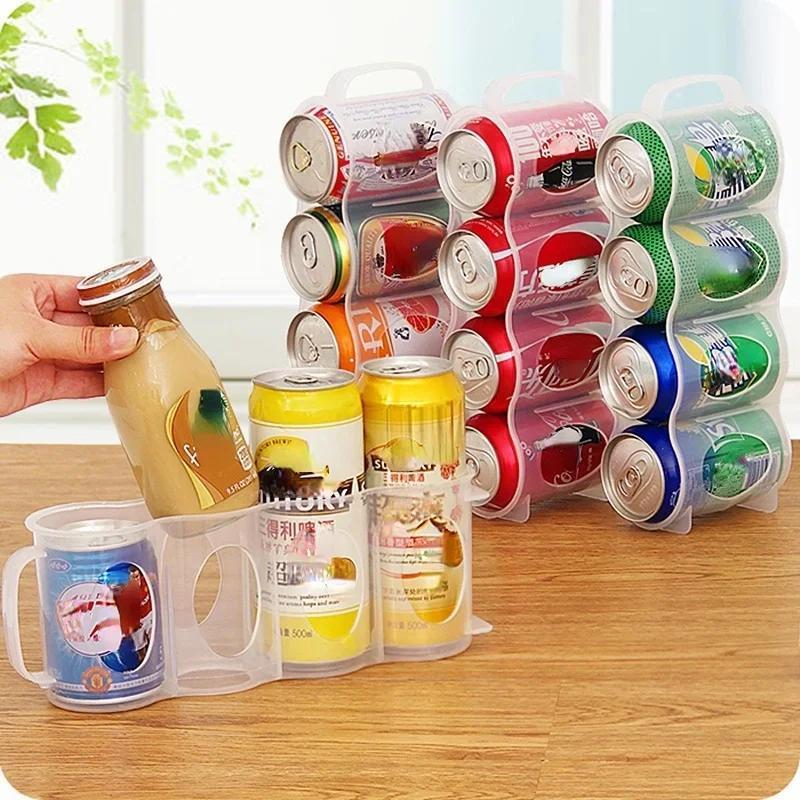 Practical Beer Drink Storage Box Suitable Household Kitchen Fridge Drink Bottle Holder Useful Fridge