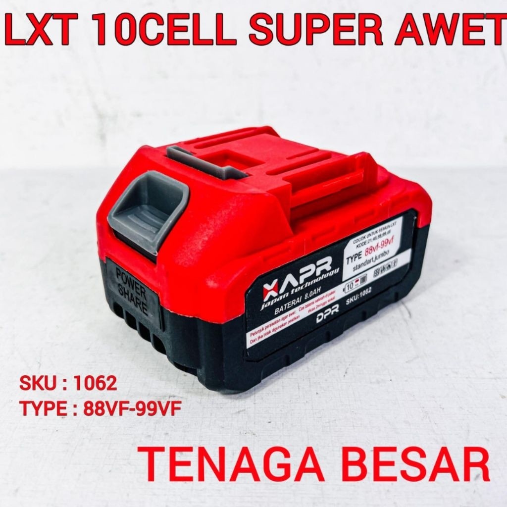 WOKER.ID XAPR RAJA BATERAI LXT 1062 88vf-99vf 10 CELL KHUSUS upgrade impact wrench standard bor dll 