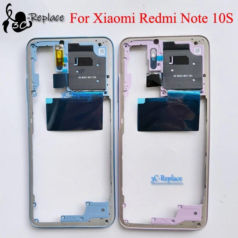 6.43 in For Xiaomi Redmi Note 10S M2101K7BG Middle Frame Mid Housing Bezel Middle Frame Replacement
