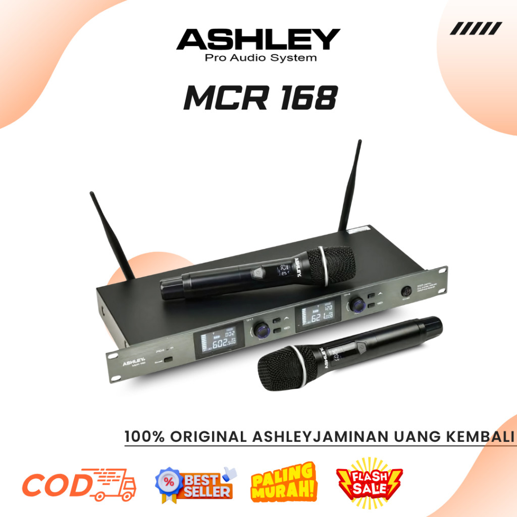 Mic Wireless Ashley MCR 168 Mic Wireless Ashley Perfection Mic Wireless Pro Voice