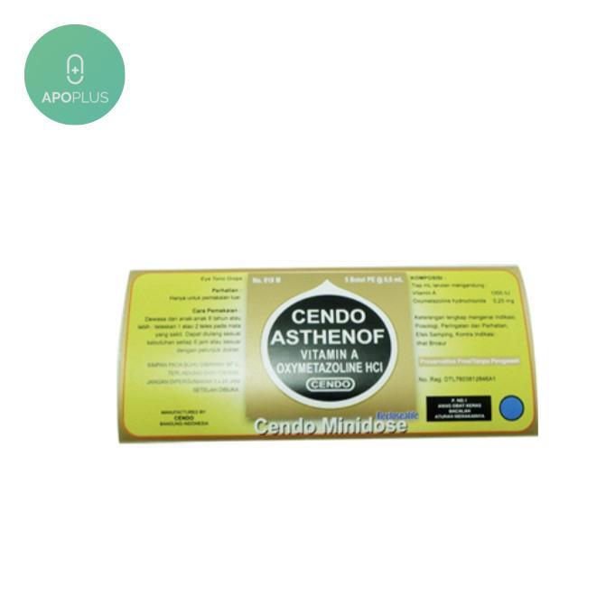 Cendo Asthenof 5ml ~ Asthenof Minidose Tetes Mata