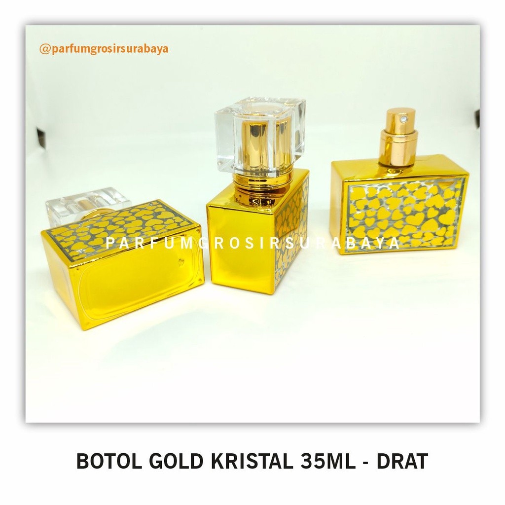 [PGJ] Botol Parfum - Gold Kristal 35ml | Drat