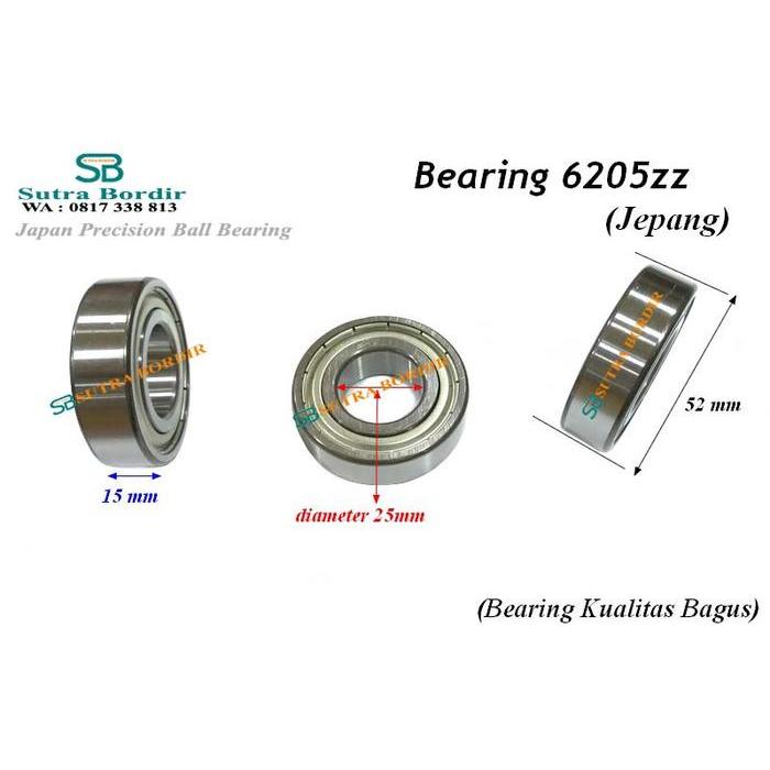 bearing 6205z KOYO japan 6205zz jepang ball bearing 6205z Japan Ball Bearing 6205z KOYO bearing 6205