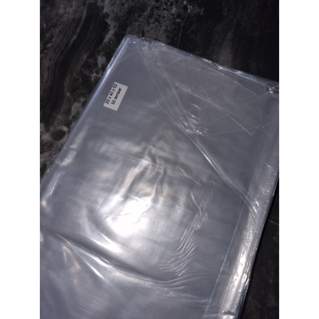 Plastik PP | Plastik Kantong Laundry PP Bening uk. 20x40 | Laundry Bag | PP Laundry