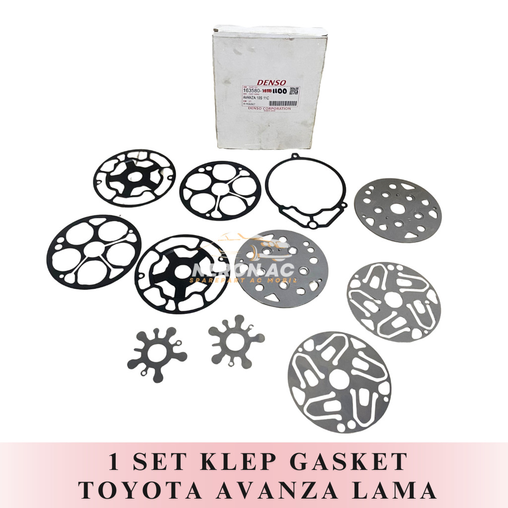 KLEP PACKING KLEP GASKET KOMPRESOR AC MOBIL TOYOTA AVANZA LAMA DENSO 163580-1100