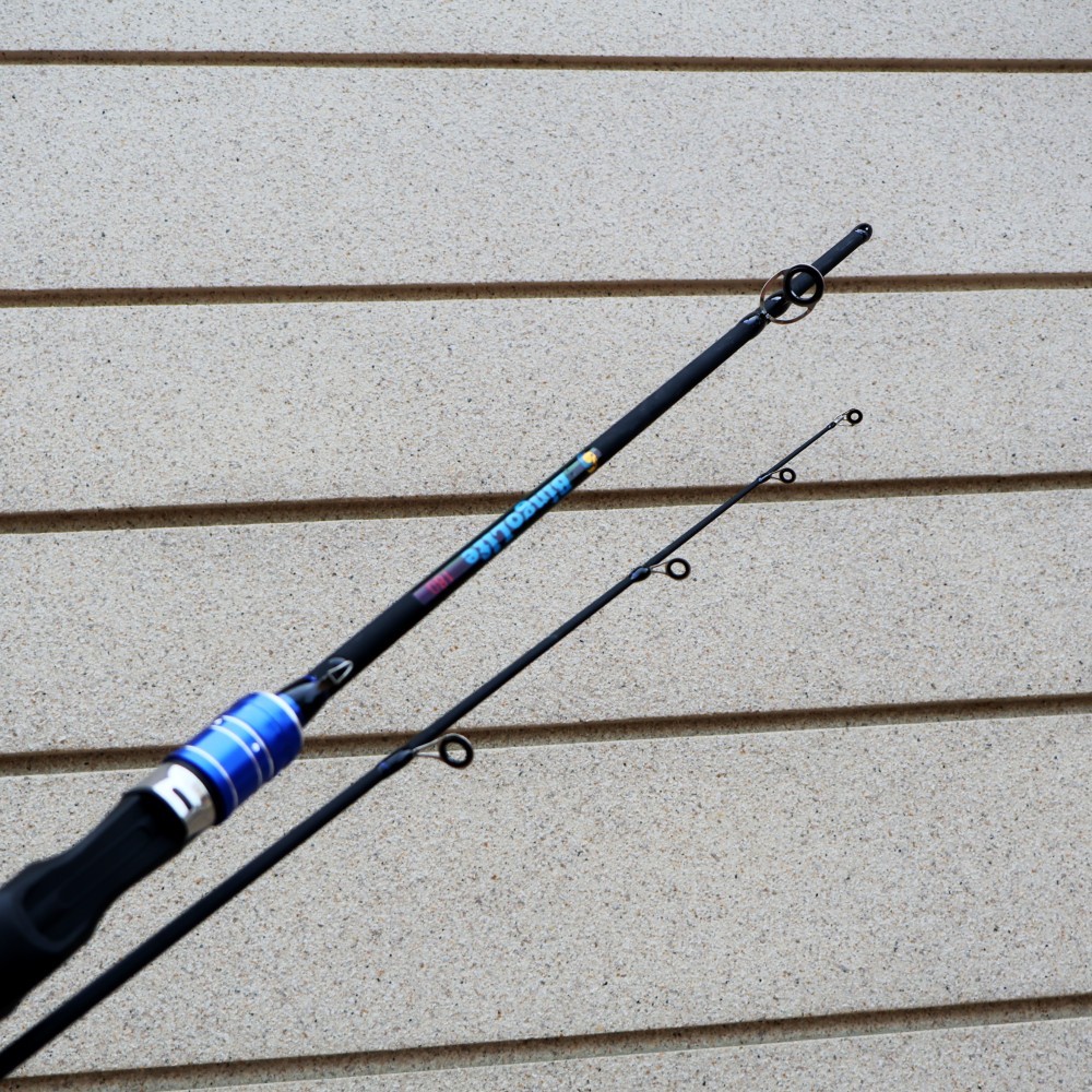 Joran Pancing Karbon Spinning Casting Fishing Rod Ukuran 165cm 180cm 210cm Dua Bagian Pancing Laut A