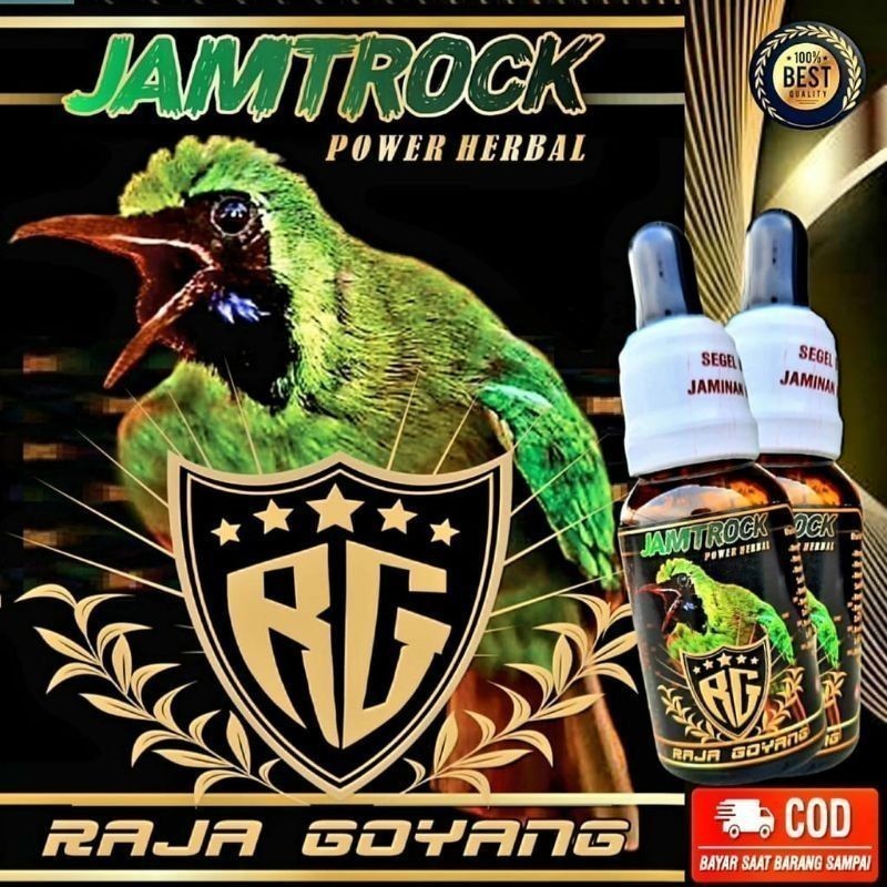 Doping Burung - JAMTROCK RG VITAMIN BURUNG CUCAK IJO PENGGACOR BURUNG CUCAK IJO JAMU NGETROCK CUCAK 