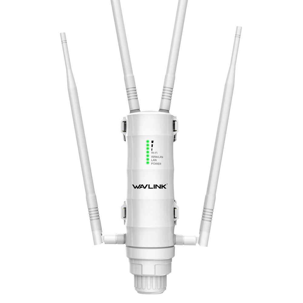 Wavlink AC1200 Outdoor Access Point WiFi Booster Dual Band 24G5GHz Extender  IPX5 Waterproof High Po