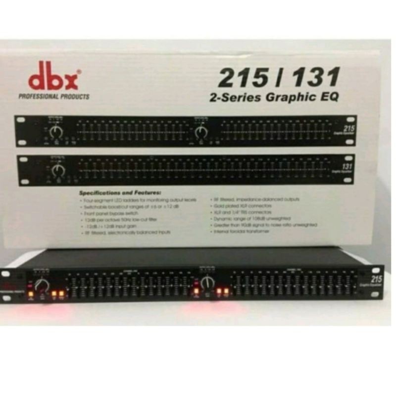 A EQUALIZER DBX 215/131 EQUALIZER DBX 215 / 131