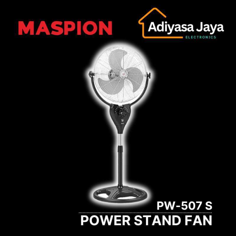 Power Stand Fan PW-507 S (Maspion) / Kipas Angin Berdiri
