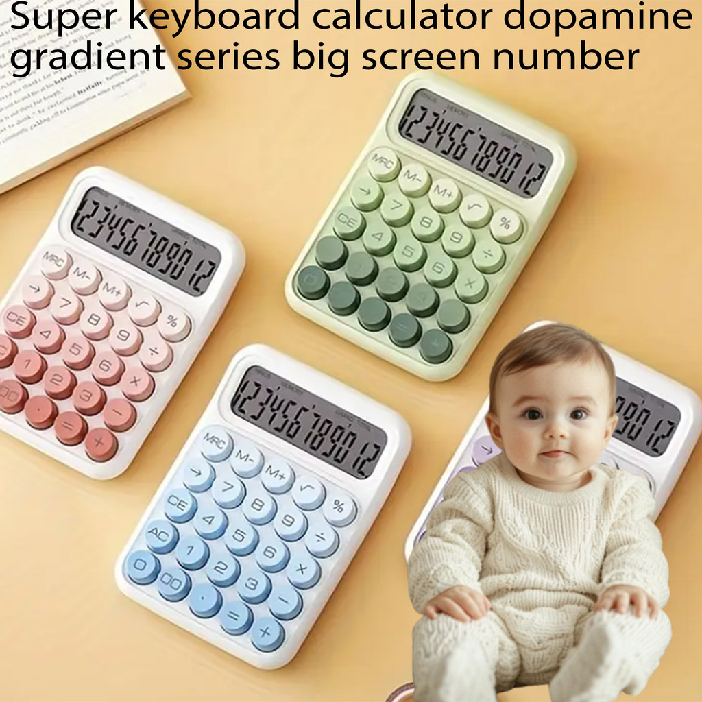 Student/Office Big Button Calculator | Big Button Knocking Comfortable, Clear splay, Easy to Learn, 