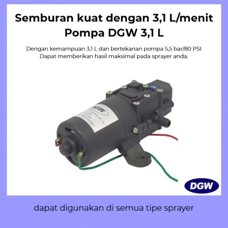 New Stock | Dinamo Pompa Sprayer DGW Elektrik Original Tangki Semprot #