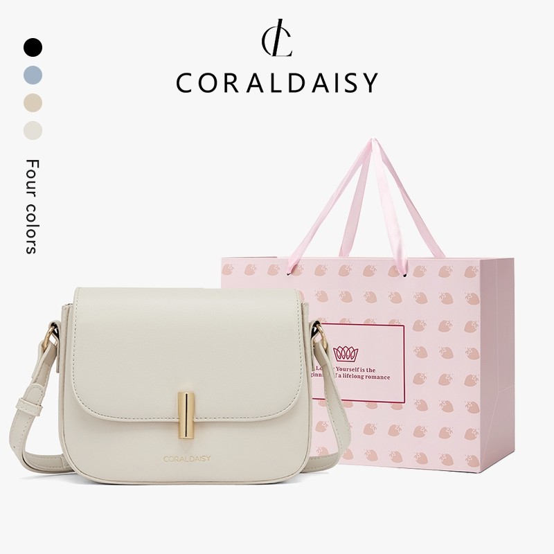 TRISANSHOP CORALDAISY Tas Wanita 2025 Tali Panjang Tas Selempang Cantik Sling Bag Shoulder Bag Elega