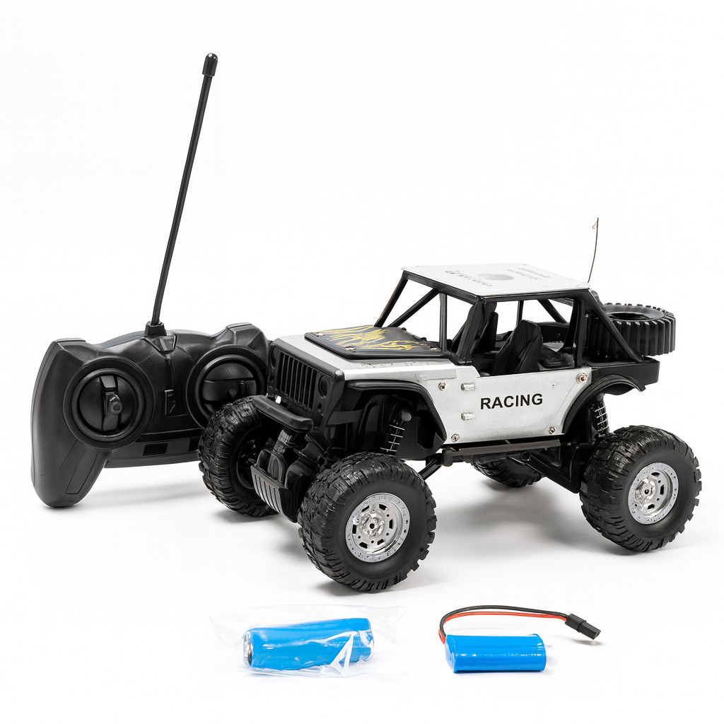 Mobil Remote Kontrol JEEP OFFROAD Batman Baterai Charger - RC JEEP Remote Mainan