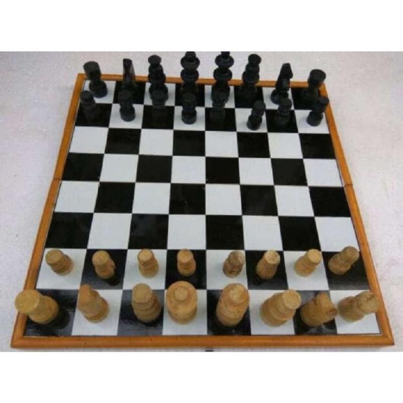 Papan Catur Kayu Besar 50 x 50 cm Jumbo XL murah