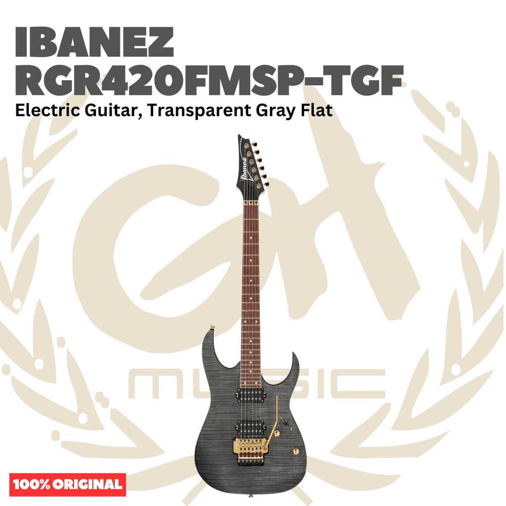 Ibanez RGR420FMSP-TGF Electric Guitar, Transparent Gray Flat - Gitar Listrik Elektrik Original Asli