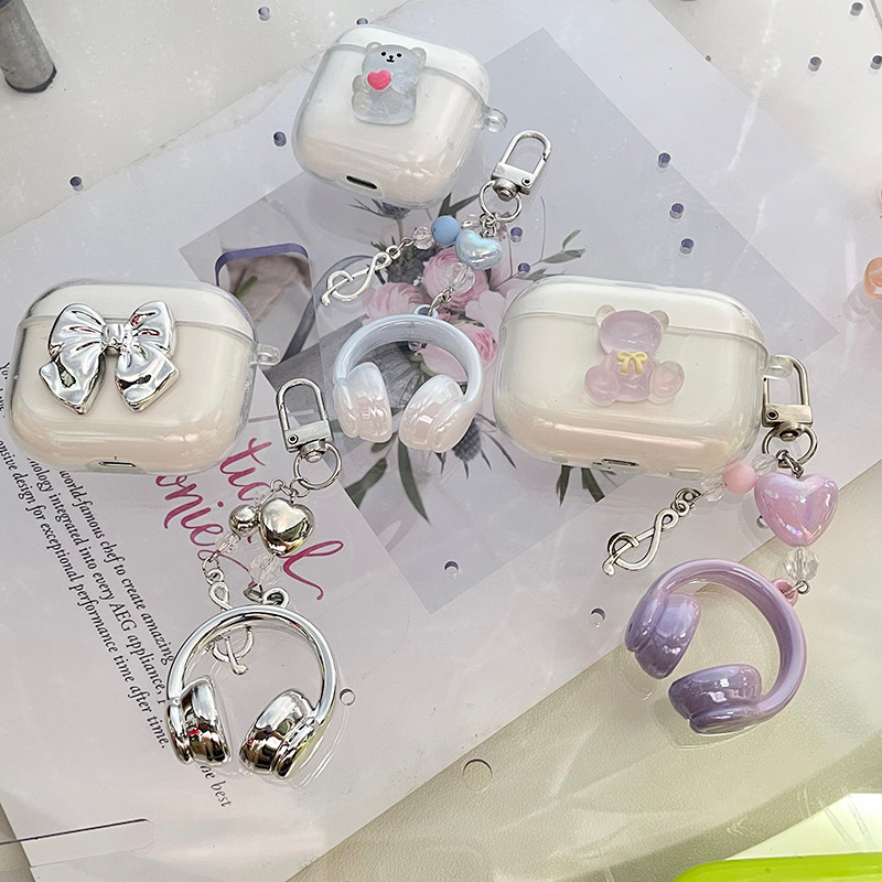 Fashion Earphone Case for Realme Buds T310 T300 T110 T100 T01 Case Soft Silicone Clear Cover for Rea