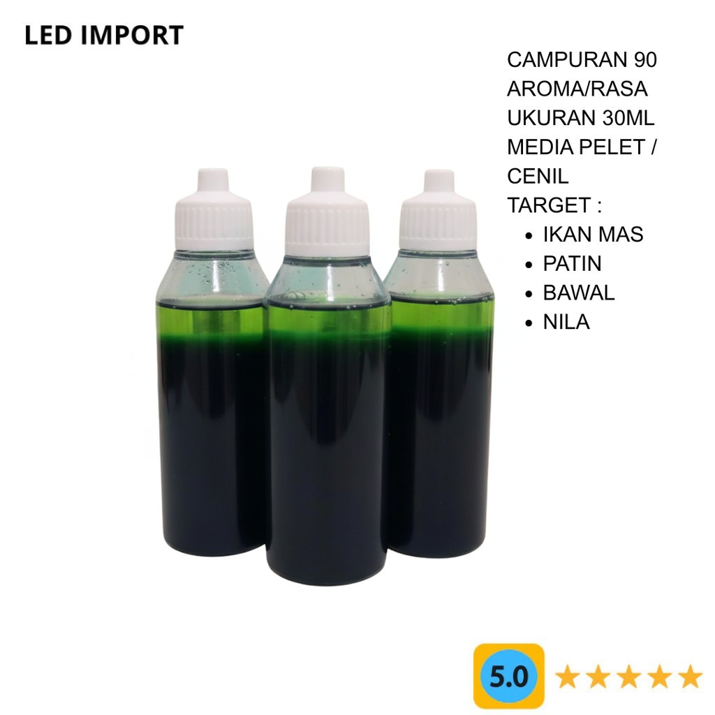 Essen Essence Esen Aroma Ikan Campuran Umpan 90 Rasa Ukuran 30ml Oplosan Terbaik Premium Ikan Tombro