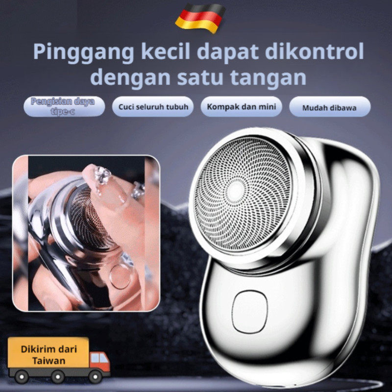 Kirim dalam 24 jam Pisau Cukur Portabel Listrik/Alat Cukur Listrik Mini Pria USB Isi Ulang Portabel 