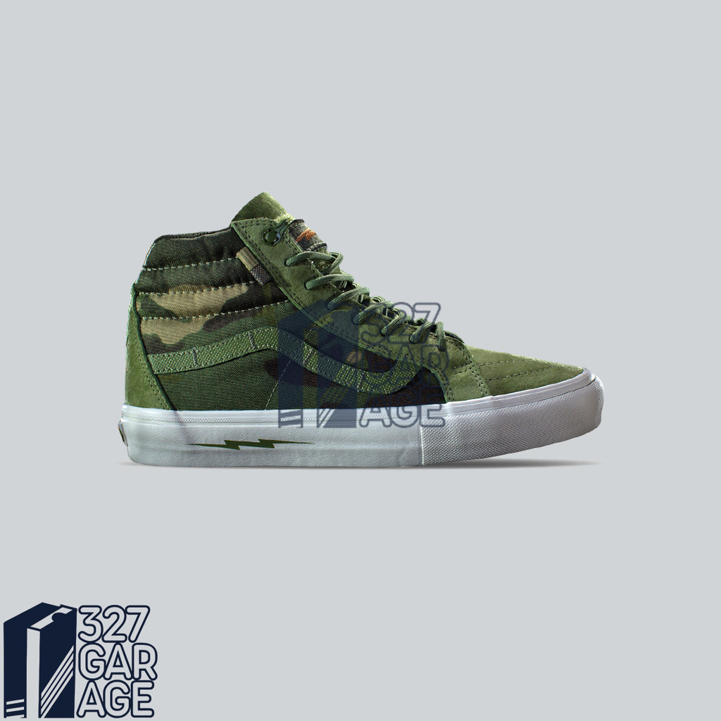 Sepatu Sneakers Vans  Sk8 Hi Notchback Defcon Multicam Jungle Green  Original Authentic BNIB Unisex