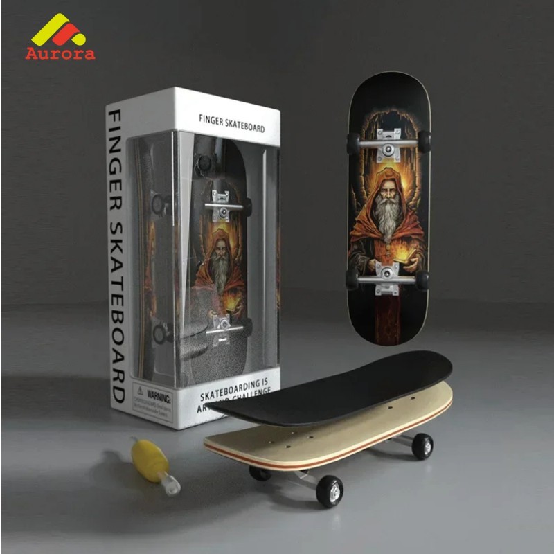 Skateboard Jari Kayu Maple Full Set Profesional Fingerboard Mainan Kado Anak Dengan Widetruck Wheels