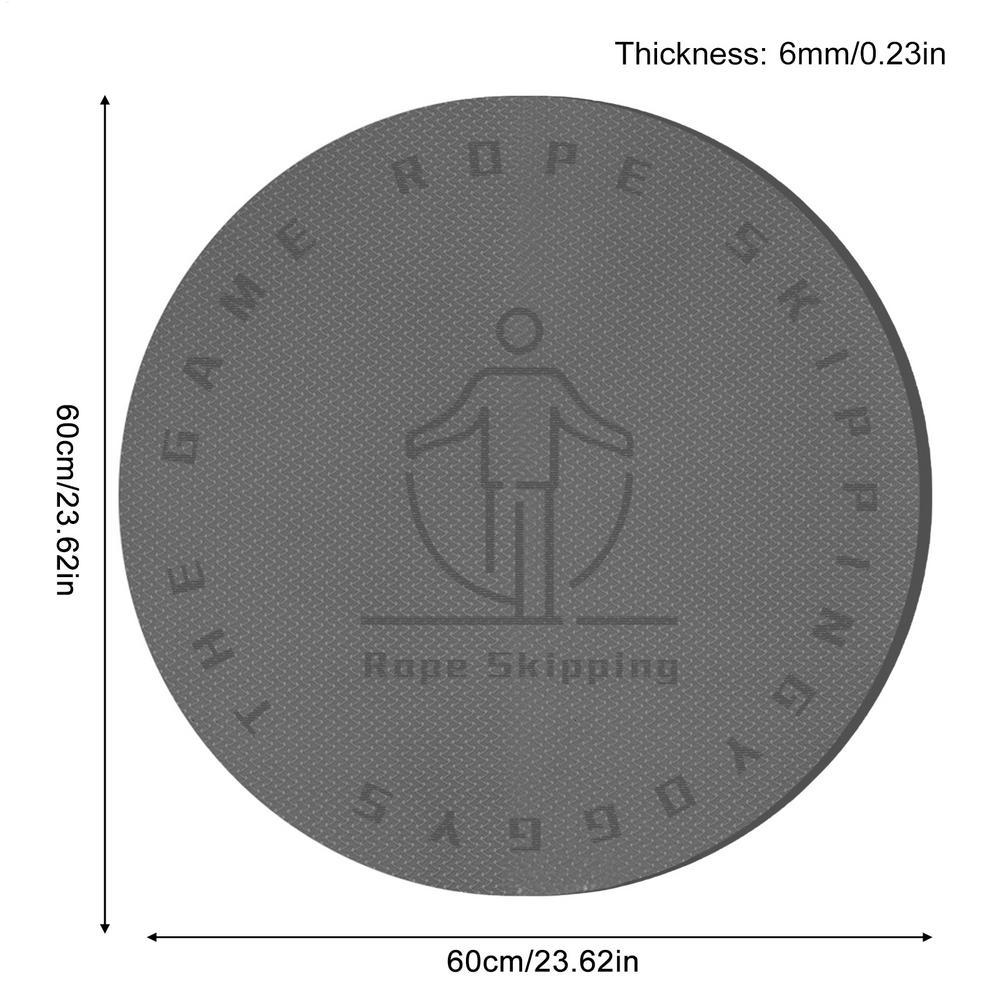 Indoor Skipping Rope Mat Yoga Cushion 60cm Round Rope Skipping Pad Anti-noise Jump Rope Mat Workout 