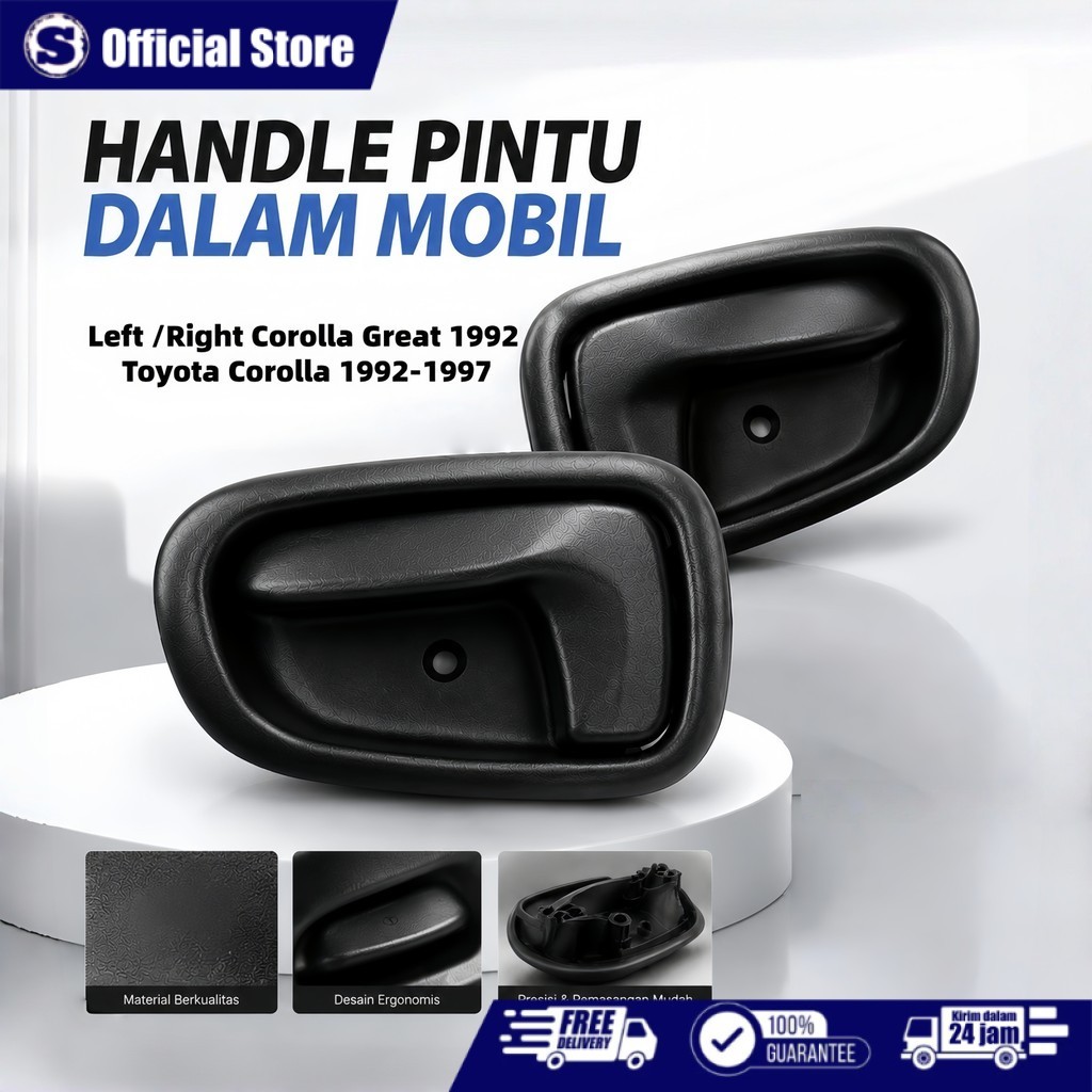 Handle Bukaan Pintu Dalam Mobil Corolla Great 1992 Lama MODEL KAKI PENDEK For Toyota Corolla 1992-19