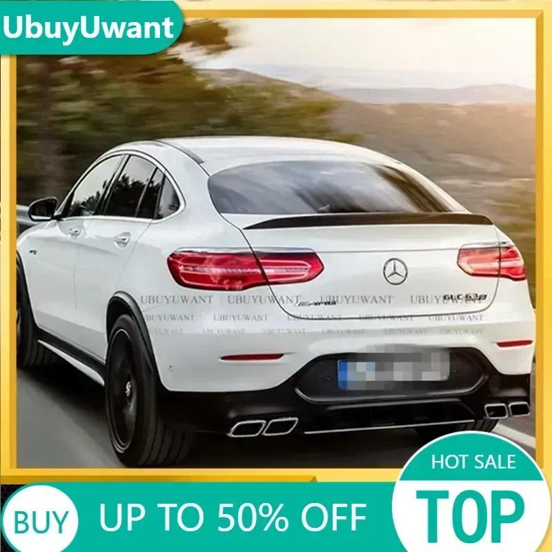 For GLC Class Coupe GLC300 GLC250 2016-2018 Spoiler For Benz GLC Coupe GLC43 GLC260 Spoiler ABS Car 