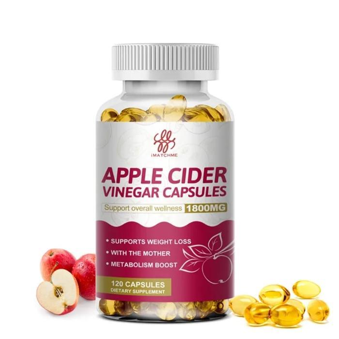 IMACHME SLIMMING APPLE CEDAR VINEGAR CAPSULE PELANGSING TUBUH AMAN - isi 120 kapsul