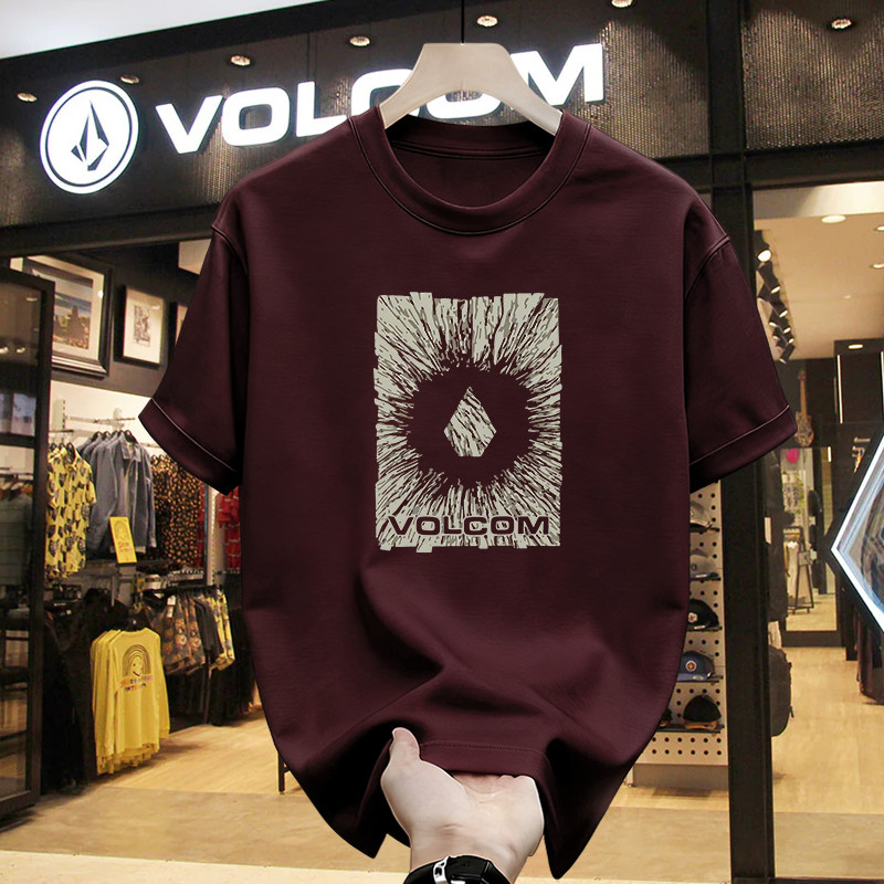 Kaos Volcom Original Style T Shirt Pria Wanita Bahan Katun Premium Oversize Street Fashion Trendy Ou