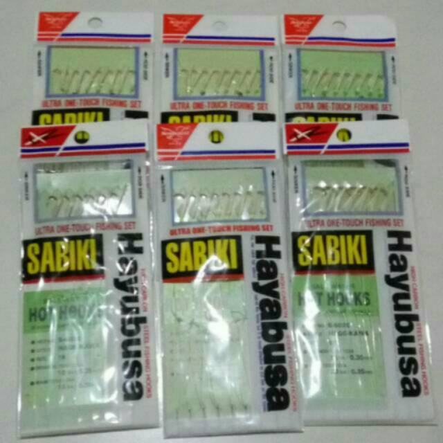TERLARIS Kail Pancing Sabiki Hayabusa tersedia15