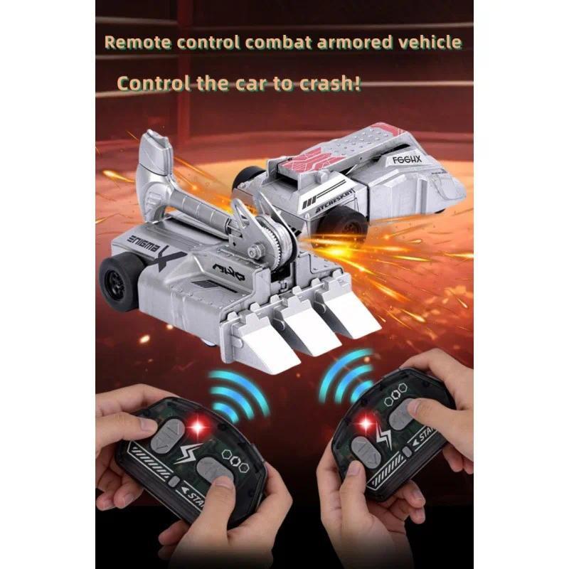 2.4G Double Combat Remote Control Armored Car Bumper Car Remote Control Glaator Battle Toy Car Paren