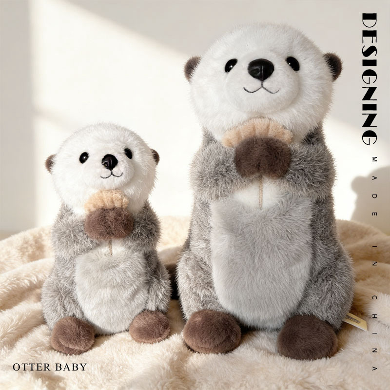 Cute Otter Plush Toy, Huggable Otter Doll, Sea Otter Comfort Doll