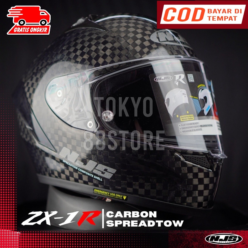 PROMO Helm NJS ZX-1R Carbon | Full Face