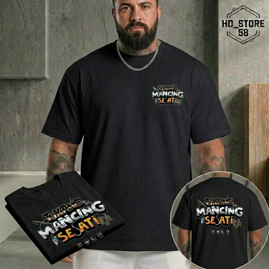 Kaos Pria Katun Combed Distro Original – Kaos Mancing Kata Kata Lucu Hobi Sejati Pria