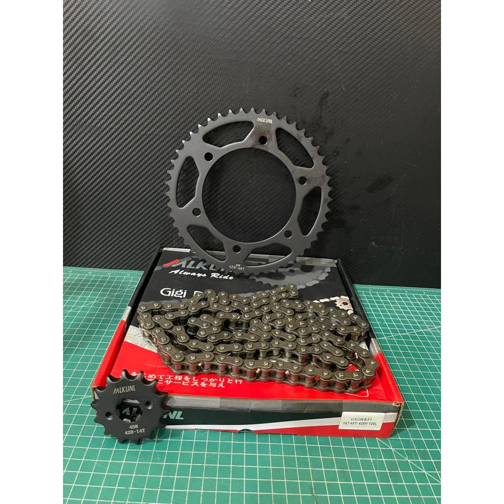 GIGIK SET RANTAI MOTOR VIXION FI MERK MLKUNL