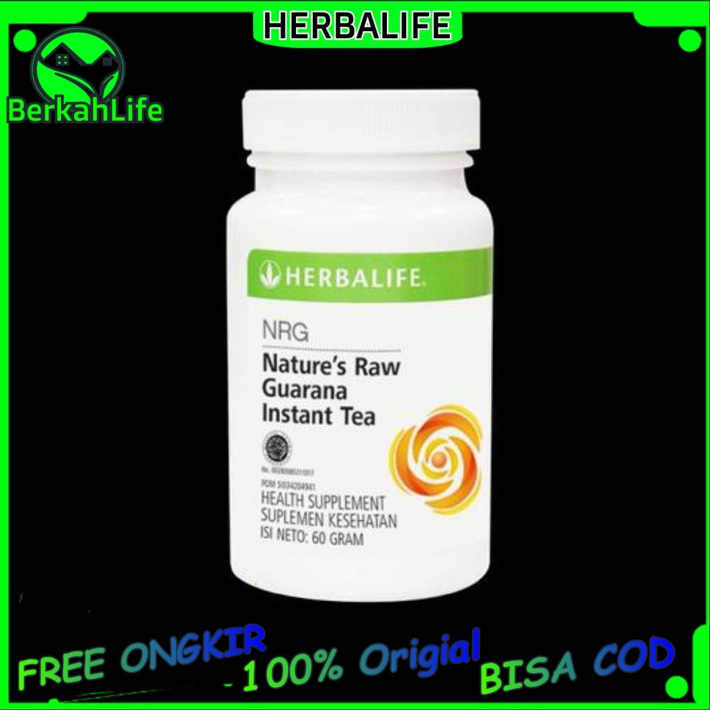 Herbalife NRG Tea Herbal Teh Nrg Herbalife Pembakar Lemak Penambah Stamina 100% Original Teh Penamba