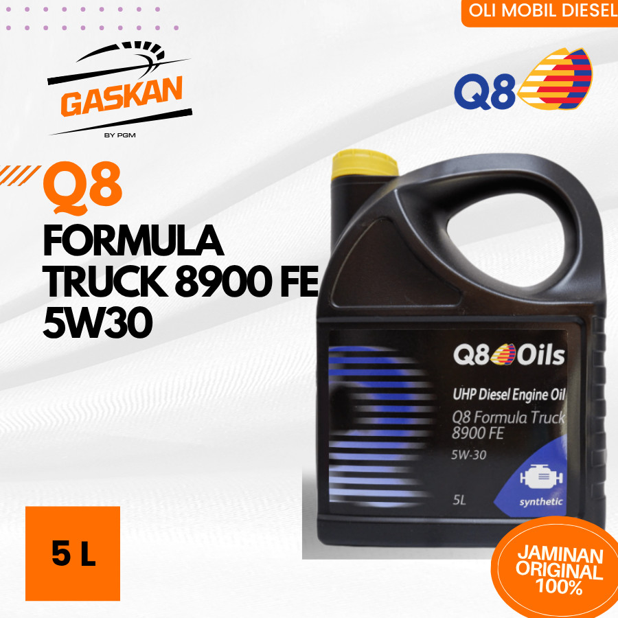 Oli Q8 Formula Truck 8900 FE 5W30 5L (Dijamin Ori 100%)