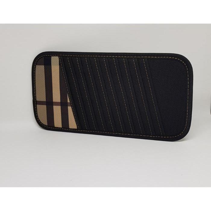 [NEW] TECHNOZIO TEMPAT CD MOBIL MOTIF GARIS - GARIS COKLAT