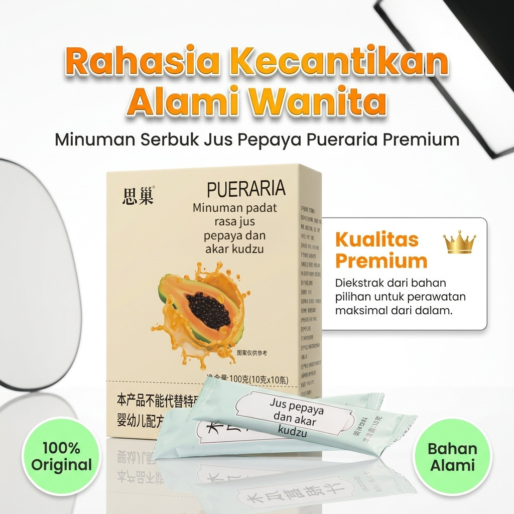 Bubuk PMirifica dalam Sachet Praktis Bubuk Pueraria Mirifica Sachet Praktis untuk Kesehatan Wanita A