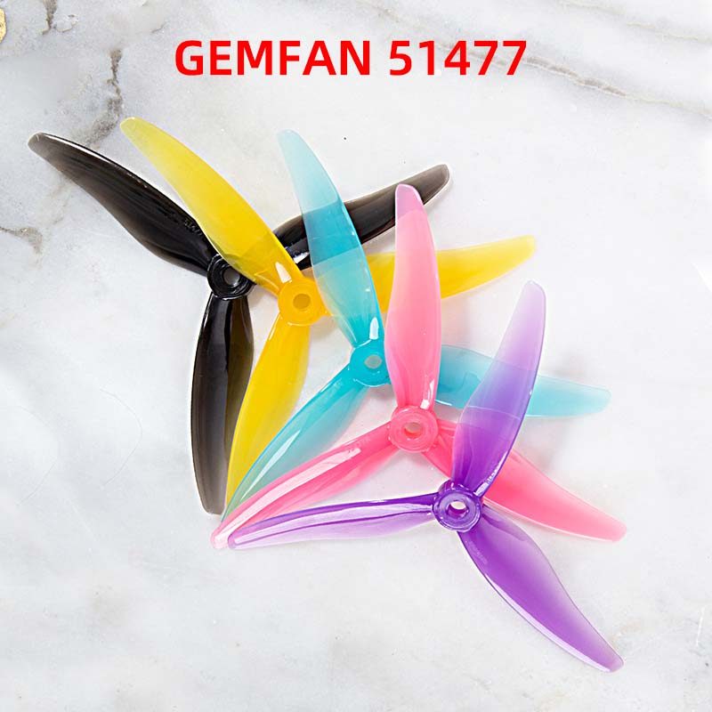 GEMFAN 51477, a new 5-inch propeller drone, is a 5-inch propeller drone