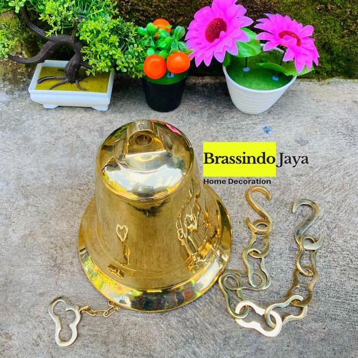 READY Lonceng Kuningan Besar - Bel Sekolah Besar Kuningan - Coklat Antik