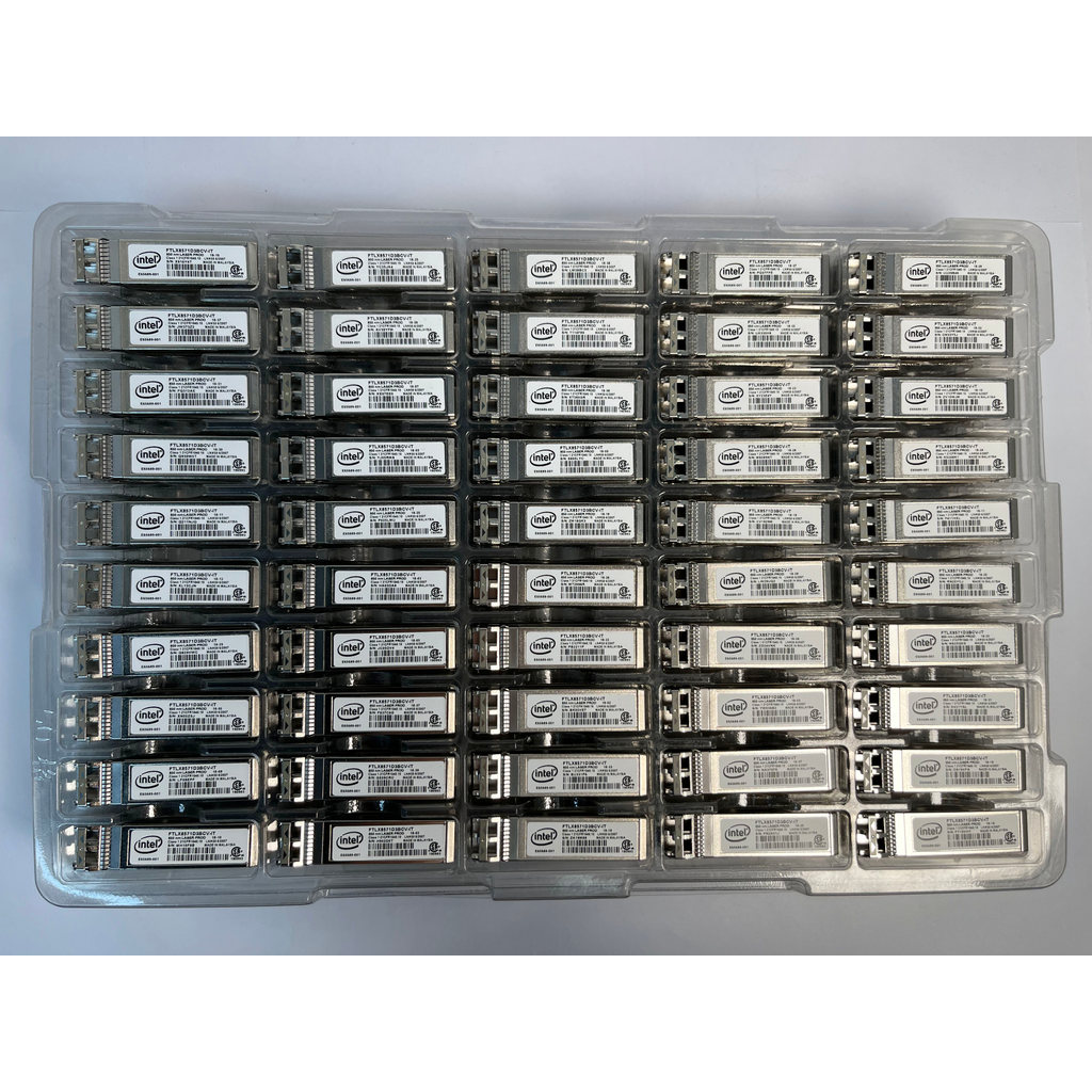 Intel 10GbE AFBR 709DMZ-IN3 SFP-10G-SR 10GBASE-SR Optic Transceiver Module 850nm Optical Transceiver