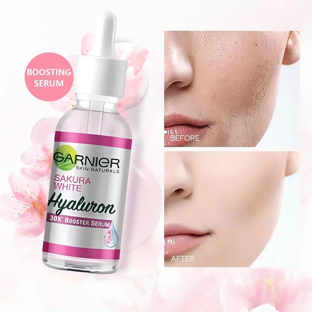 Garnier Thailand Pink Capsule Serum - Brightening Serum with Vitamin C & Lemon Extract, For Dull Ski