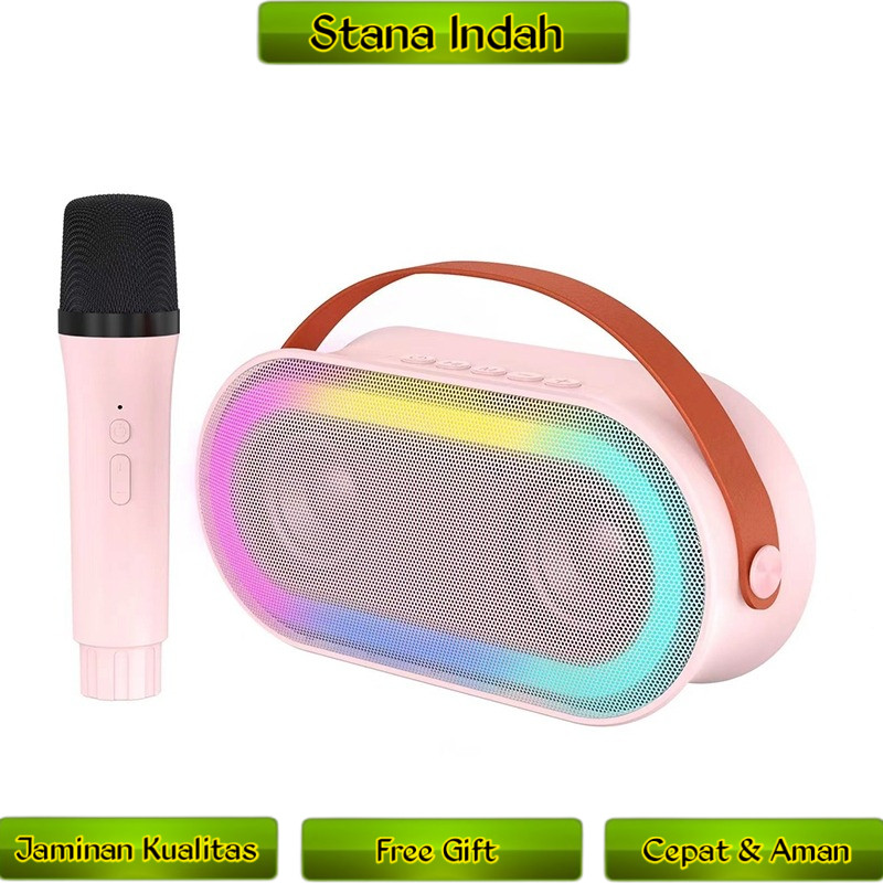 Speaker Karaoke Bluethoot Bass P2 Microphone Premium