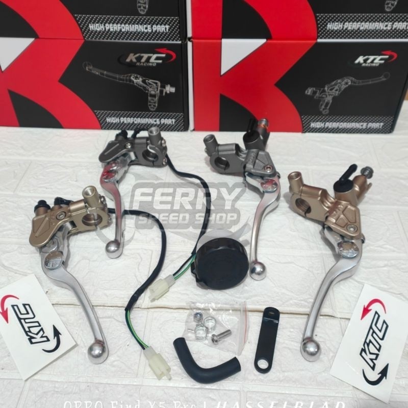 Set Master Rem Ktc Racing Trek / Master Rem Kanan Ktc Trek 12.7mm & Master Rem Kopling Ktc Trek