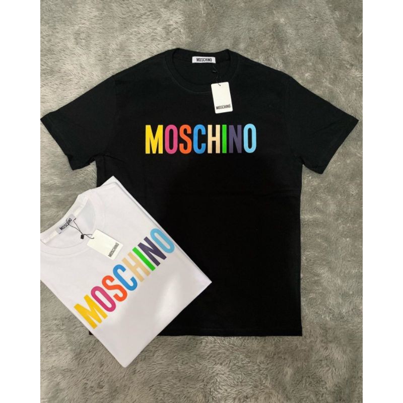 KAOS MOSCHINO T SHIRT PREMIUM MIRROR 1:1 LIKE ORIGINAL 1:1 UNISEX